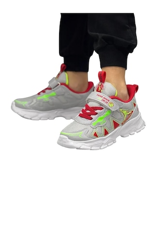 Fıero Mıen Unisex Okul Gri Çocuk Günlük Sneaker Ayakkabı Açık Gri