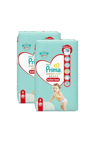 Prima Külot Bez Premium Care 4 Beden İkiz Paket 88 Adet 2'li