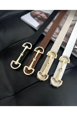 Öznora Gold Tokalı Kadın Kemer Pantolon Ve Ceket Kemeri Gümüş