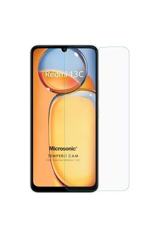 Xiaomi Poco C65 Tempered Glass Cam Ekran Koruyucu Poco C65 İle Uyumlu Ekran Koruyucu - Şeffaf