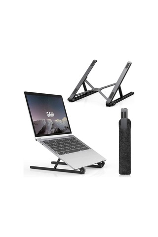 Saiji A8 Large Çok Fonksiyonlu Ayarlı Notebook Soğutuculu Çalışma Masası Siyah