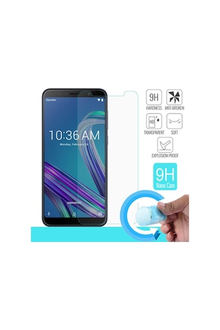 Asus Zenfone Max Pro Zb602Kl Esnek Nano Cam Ekran Koruyucu 9H Nan