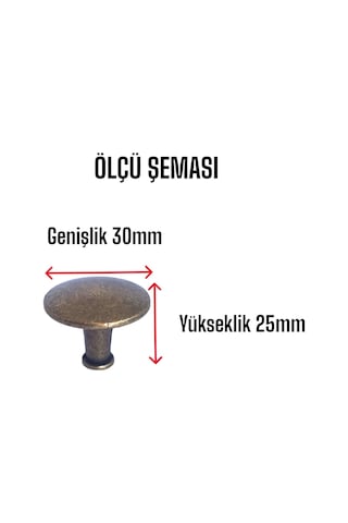 Düz Düğme Antik Sarı Kulp Mobilya Çekmece Dolap Kapak Kulbu Metal Kulp Aksesuarları Vidalı