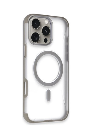 Joko Apple iPhone Uyumlu 16 Pro Max Hilton Magsafe Kapak - Titan Gri