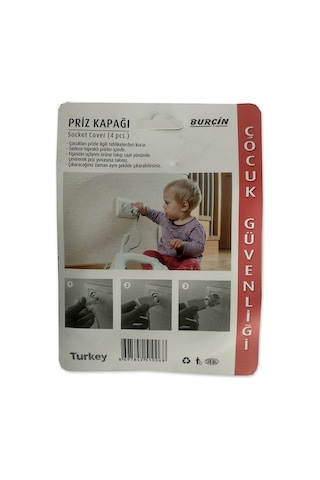 Priz Kapağı Priz Emniyet Kapağı 4 Adet