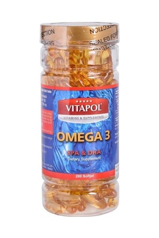 Vitapol Omega 3 Balık Yağı 2X200 Softgel
