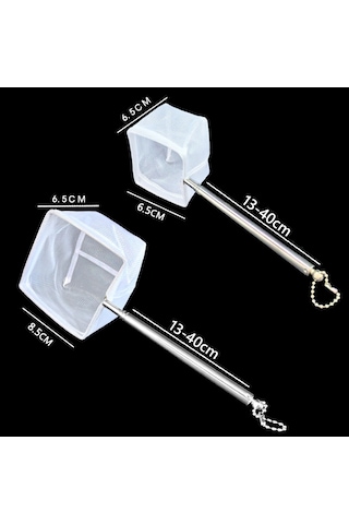 Xindoker Akvaryum Balık Ağı - Paslanmaz Çelik Uzatılabilir Balık Tutma Ağı, Kolay Kullanım İçin Hafif Ve Dayanıklı