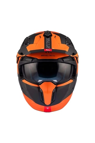 Mt Helmets Streetfighter Sv S Totem B4 Motosiklet Kaskı Mat Turuncu