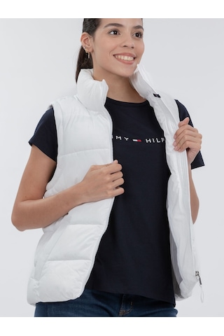 Tommy Hilfiger Tommy Hılfıger Kadın Yelek Tw4mp372-wht Tw4mp372-wht Beyaz Beyaz