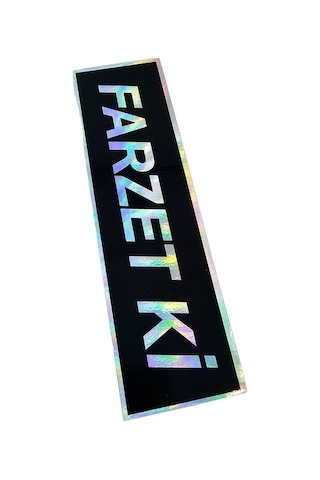 Farzet Ki Sticker Hologramlı Oto Sticker Oto Cam Yazısı - Farzet Ki Araba Cam Yazı Sticker