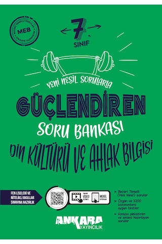 Ankara Yayıncılık 7.sınıf Güçlendiren Din Kültürü Ve Ahlak Bilgisi Soru Bankası