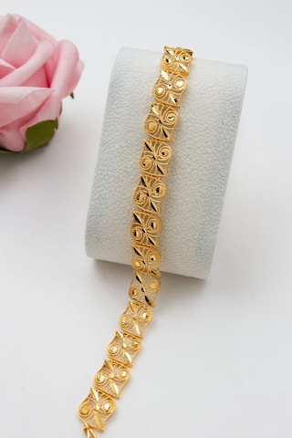 Latif Kuyumculuk 22 Ayar Altın Telkari İşlmeli Altın Bileklik B219010 Altın Sarı Altın