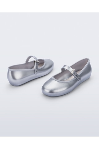 Mini Melissa Soft Ballerina Kız Çocuk Ayakkabı 36244 Gümüş