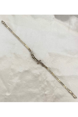 Kelepçeli Kı Lıç Gümüş Erkek Bileklik F160020100