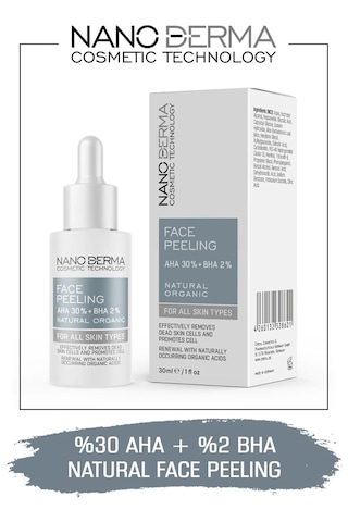 Nanoderma Face Peeling %30 Aha %2 Bha Cilt Tonu Eşitleyici Leke K
