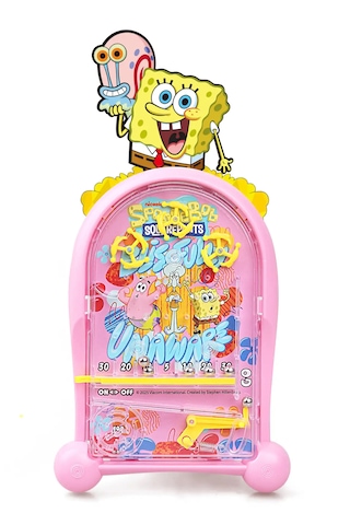 Pinball Sunger Bob Eğitici Oyuncak Retro Eğitici Oyuncak Pembe