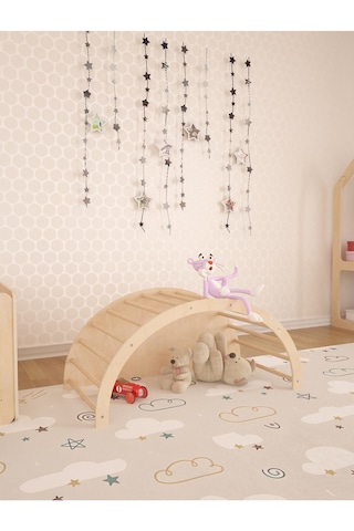 Arco Montessori Salıncak Masa Oyuncak Organizeri Ve Tırmanma Bir Arada Minder Hediyeli