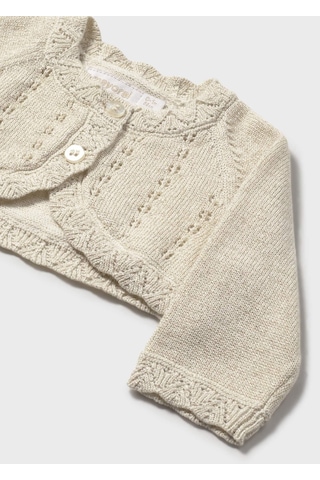 Mayoral Newborn Kız Bebek Merserize Bolero Bej