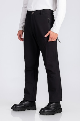 Erkek Suya Ve Rüzgara Dayanıklı Softshell Outdoor Pantolon Füme