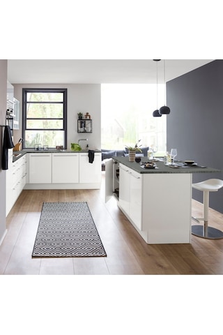 Mutfak Adası Alt Modül 150 Cm Beyaz Tezgah Dahil Beyaz