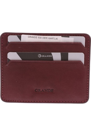 Grande 530 Deri Kartlık GRANDE-530-R0309 Bordo