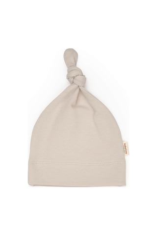 Bebek 3'lü Şapka %100 Organic Pamuk - Yenidoğan Serisi - Csy8192 Krem