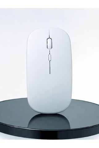 Şarjlı Wireless Mouse Bluetooth Çift Modlu Sessiz Yüksek Hassasiyetli Fare 1