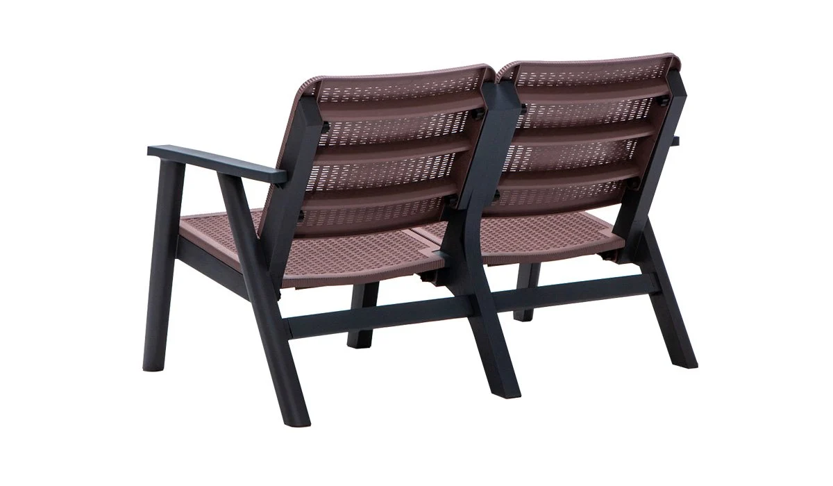 Panora 2+1+1+s Bahçe & Balkon Oturma Grubu Mindersiz Kahverengi Kahverengi