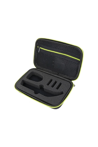 Gajeena Philips Oneblade Qp150 İçin Eva Dayanıklı Sert Kılıf - Su Geçirmez Ve Darbeye Dayanıklı Saklama Çantası Sarı - Siyah