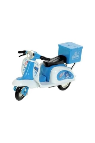 Çek Bırak Metal Vespa Motor 12 Cm - Fy361a-12d - Mavi