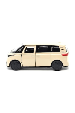 Volkswagen Id Buzz 1:34 Beyaz Metal Diecast Çek Bırak Model Araba Çok Renkli
