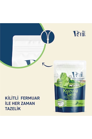 Petipure Kuzu Etli Kuru Yetişkin Kedi Maması 500 G