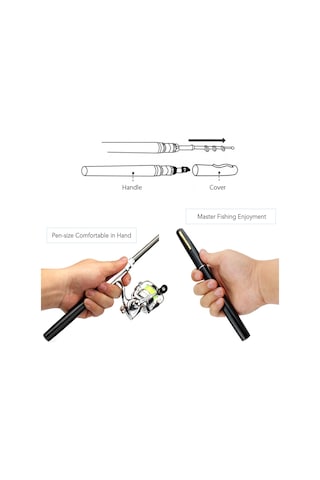 Teltree Yeşil Çelik Fiber Gömlek İçin Balıkçılık Seti - 1m Uzunluk, 4.3:1 Dişli Oranı, 2+1 Tekerlekli Mini Makara Yeşil