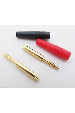 Yka 2 Mm Banana Jack Gold Kırmızı-siyah