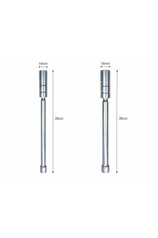 İkili Set 14mm Ve 16mm 30 Cm Uzun Buji Mafsallı Oynar Başlı