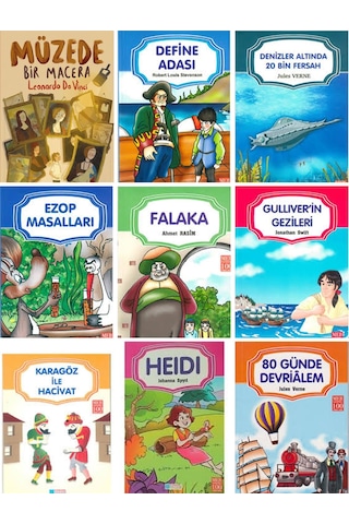 Müzede Bir Macera,falaka,ezop Masalları,heıdı,9 Kitapset 2.3.sınıf