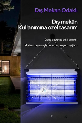 Elektirikli Sinek Kovucu 8w / Sinek Öldürücü Ve Kovucu / Uv Mor I