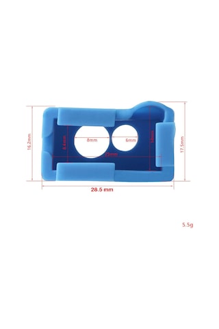 Koodmax E3D Volcano PT100 Isıtma Alüminyum Blok Silikon Koruyucu Kılıf - Mavi