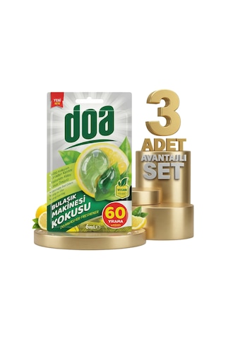 Doa Bulaşık Makinesi Kokusu 60 Yıkama 3x6 Ml