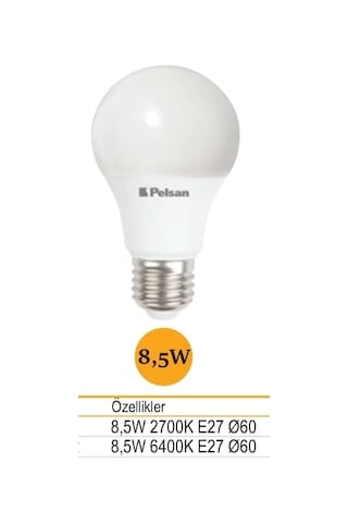 8,5 W Led Ampul