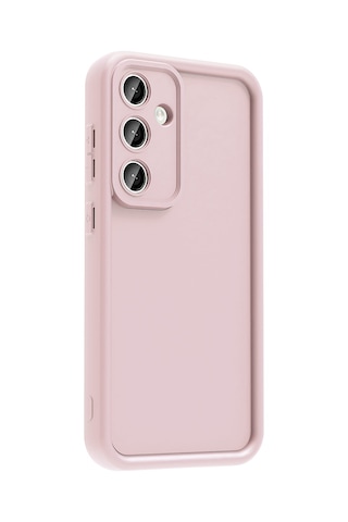 Samsung Uyumlu Galaxy S25 Fe Kılıf Kamera Korumalı Zore Ananas Kapak - Pembe Pembe