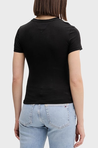 Tommy Jeans Bayan T Shirt Dw0dw21841 Bds Siyah Siyah