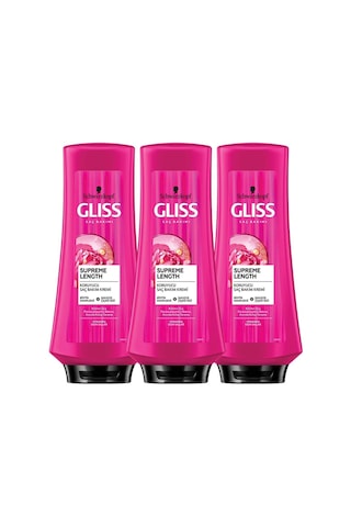 Gliss Supreme Length Uzun Saçlara Özel Saç Kremi 360 ML x 3