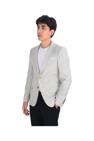 Cengiz İnler Balıksırtı Desenli Slim Erkek Ceket 001