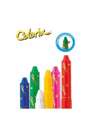 Amos Colorix Silky Crayon Üçü Bir Arada  Boya 24 Renk