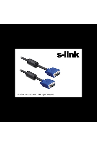 S-lınk Sl-vga10, 15pin, İki Ucu Erkek, 10mt, Vga Kablosu