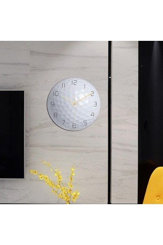 Pazly Yuvarlak Topu Suntek Spor Sessiz Saati Golf Golf Geçmeyen Duvar 12 '' Yj Çok Renkli