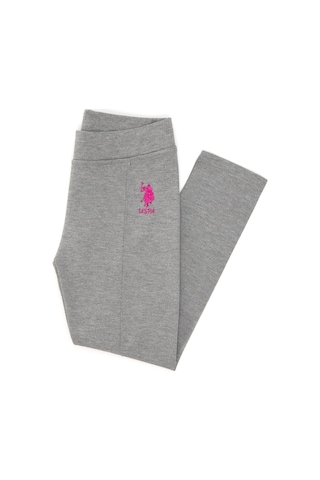 U.s. Polo Assn. Kız Çocuk Gri Melanj Tayt 50296370-vr086 Gri Melanj