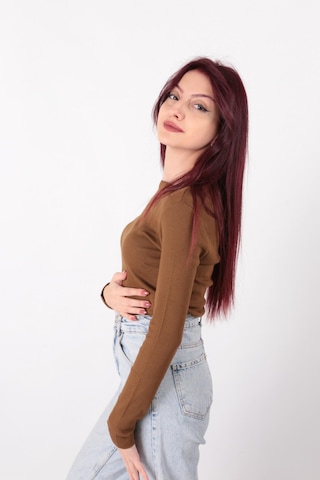Busem W0010820 Kadın Bluz Kahve