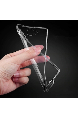 Galaxy Uyumlu A5 2016 Kılıf Zore Süper Silikon Kapak Renksiz